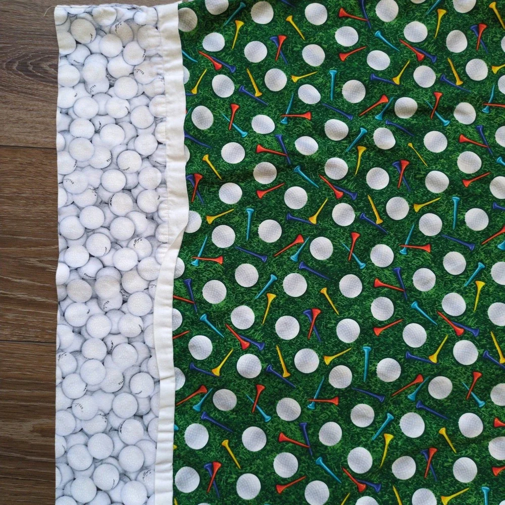 Vintage Golfing Standard Pillowcase Pair (2) - Golf green, tees‎ & balls